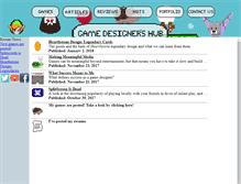 Tablet Screenshot of gamedesignershub.com